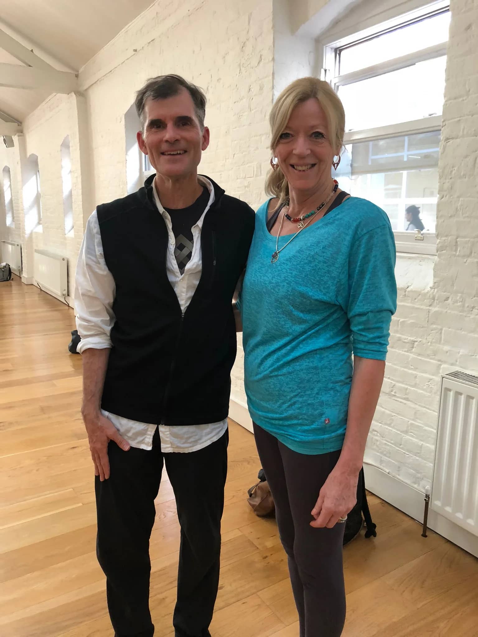 Vivien training with Tias Little