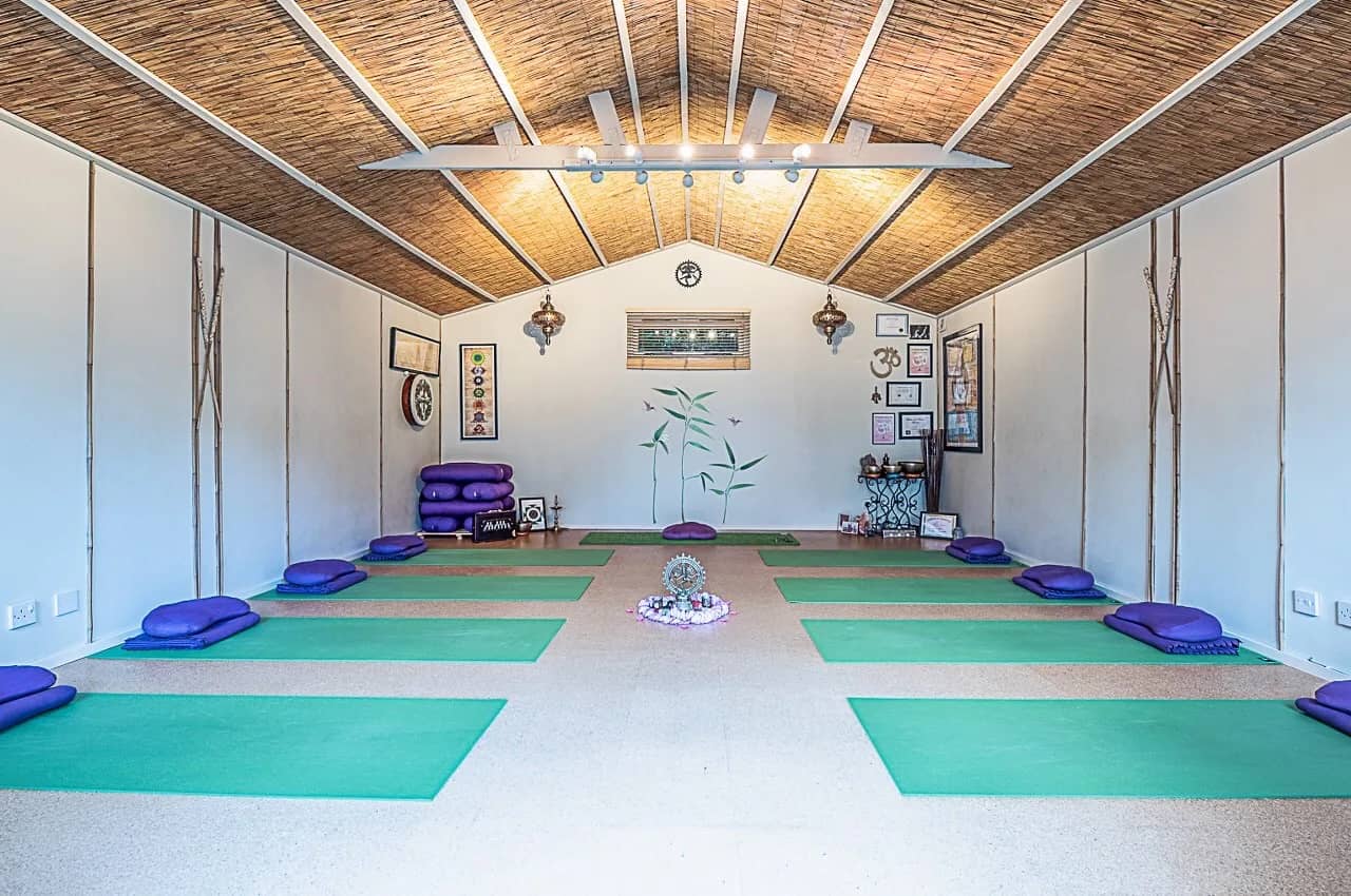 Inside The Yoga Den studio in Wallington